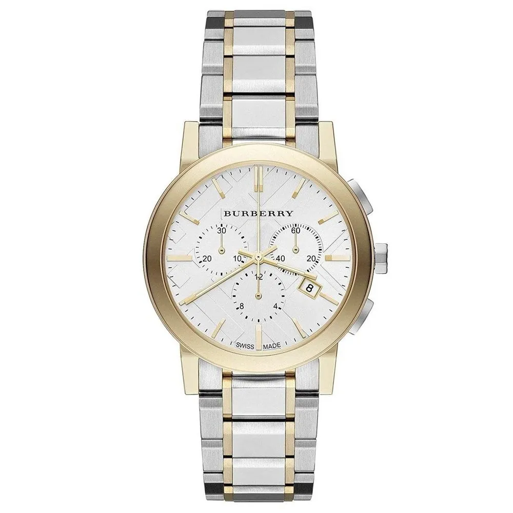 Burberry BU9751 The City Two-Tone Chronograph Unisex Watch sold by Watch & Watch
