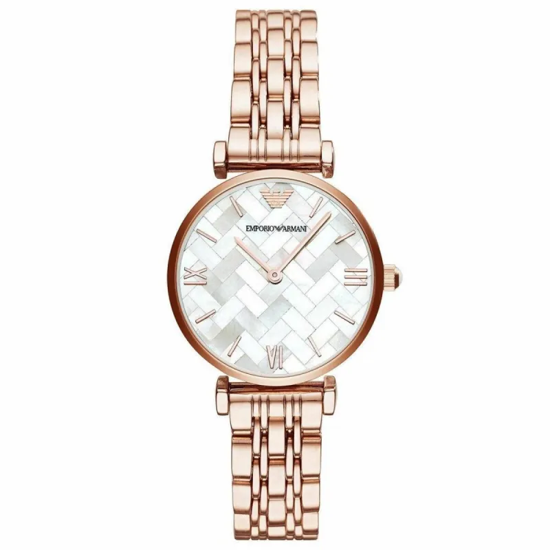 Emporio Armani AR11110 Gianni T-Bar Rose-Gold Tone Women's Watch sold by Watch & Watch