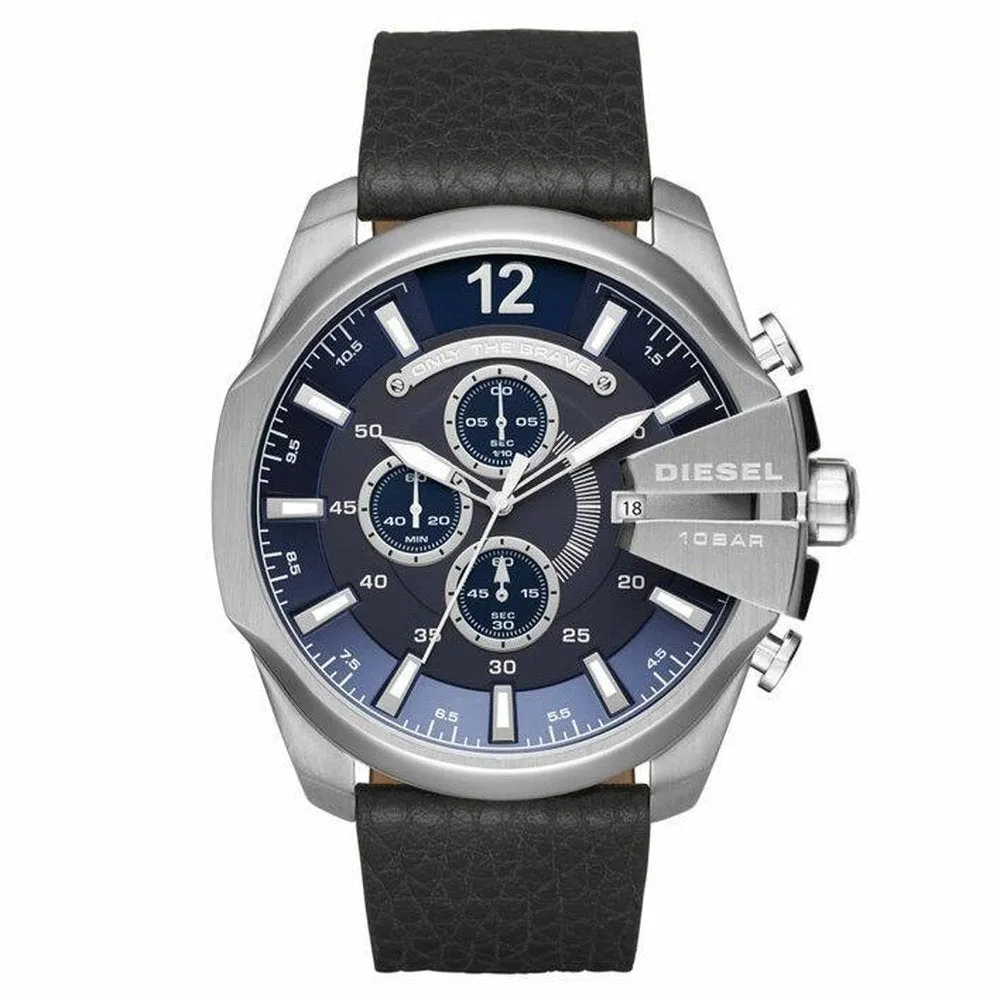 Diesel DZ4423 Mega Chief Navy Blue Dial Chronograph Men's Watch sold by Watch & Watch