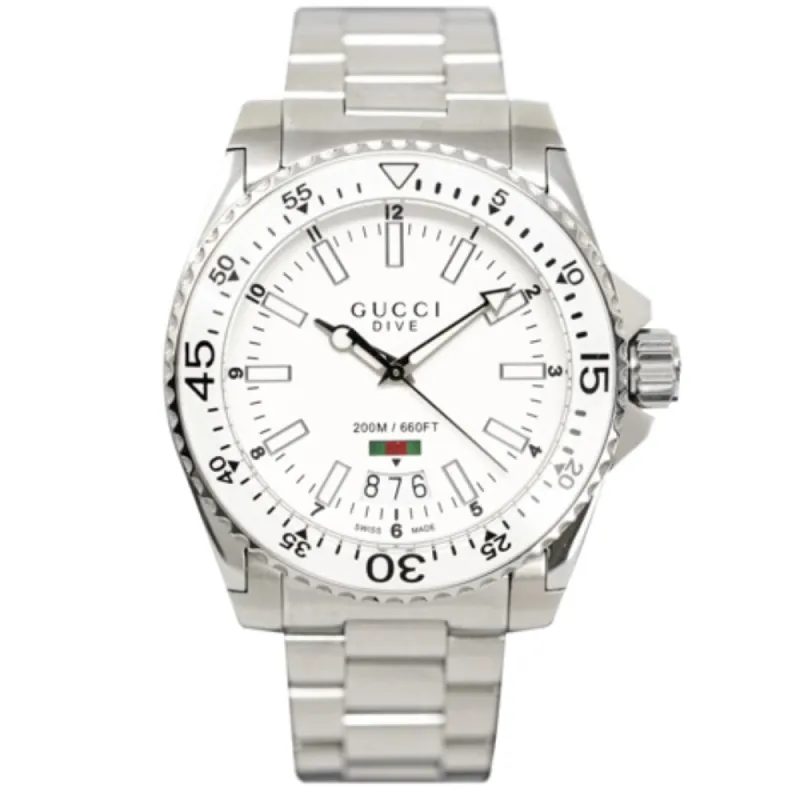 Gucci YA136302A Dive Stainless Steel 45mm Men's Watch sold by Watch & Watch
