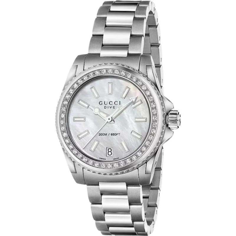 Gucci YA136406 Dive Mother of Pearl Dial Ladies Watch sold by Watch & Watch