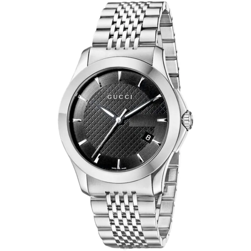 Gucci YA126402 G-Timeless Black Dial Men's Watch sold by Watch & Watch