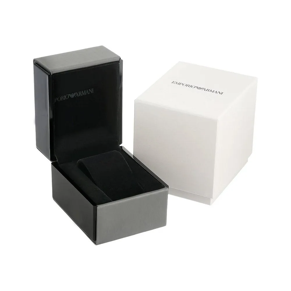 Emporio Armani AR60028 Multifunction Black Men's Leather Watch sold by Watch & Watch product image thumbnail 4