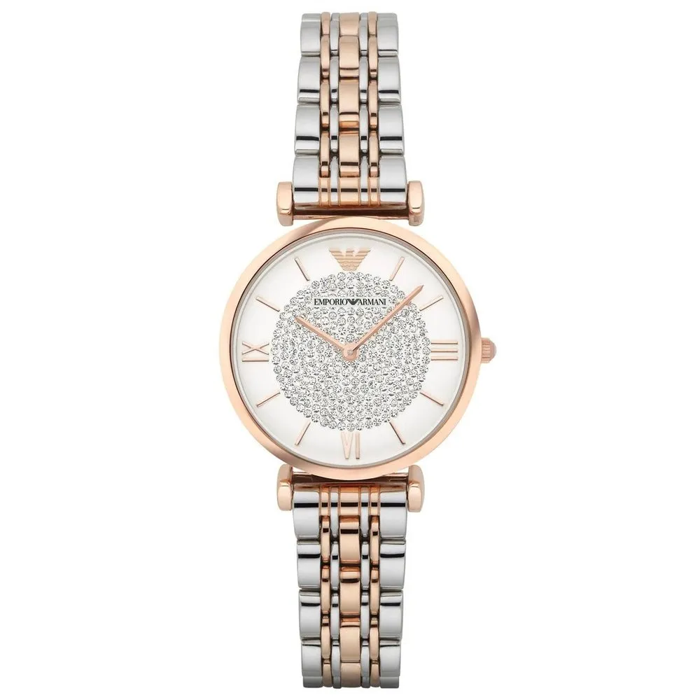 Emporio Armani AR1926 Ladies Watch T-Bar Gianni Two-Tone sold by Watch & Watch