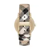 Burberry BU9026 The City Champagne Dial Check Strap Women's Watch sold by Watch & Watch