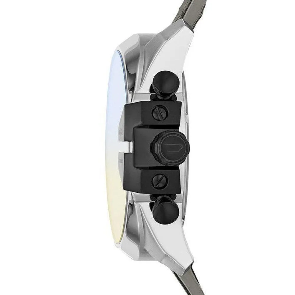 Diesel DZ4523 MEGA CHIEF Chrono Oversize 54mm Leather Black Gray Mens Wristwatch sold by Watch & Watch product image thumbnail 2