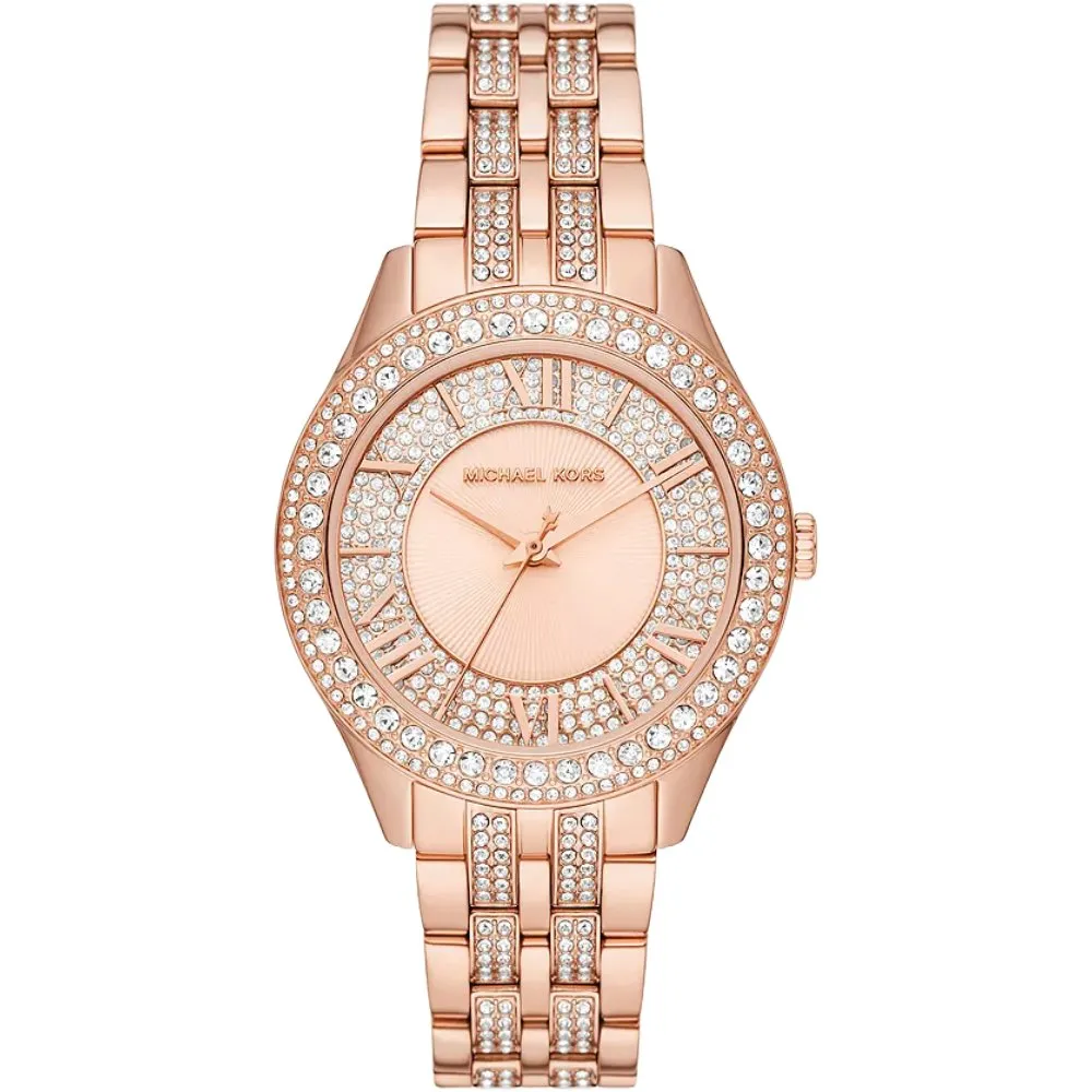 Michael Kors MK4710 Harlowe Rose Gold-Tone Ladies Watch sold by Watch & Watch
