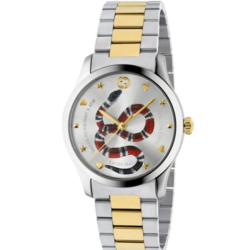 Gucci YA1264075 G-Timeless Two-Tone Men's Watch sold by Watch & Watch
