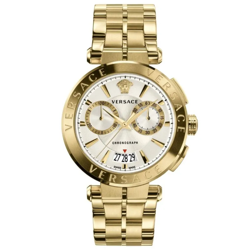 Versace VBR060017 Gold Tone Aion Chrono Men's Watch sold by Watch & Watch
