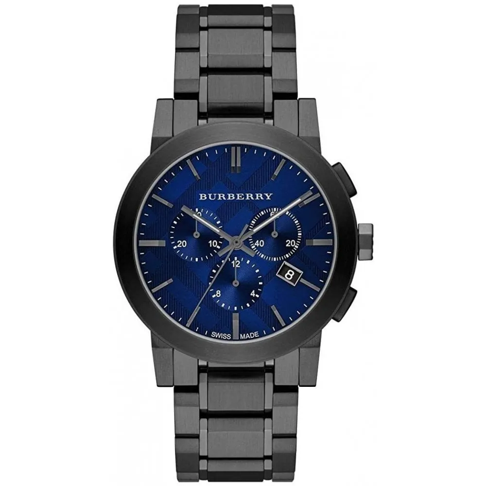 Burberry BU9365 Chronograph The City Gun Metal Men's Watch sold by Watch & Watch