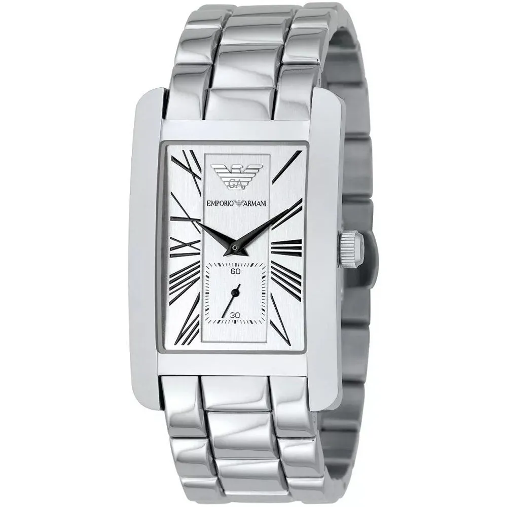 Emporio Armani AR0145 Classic White Dial Men's Watch sold by Watch & Watch