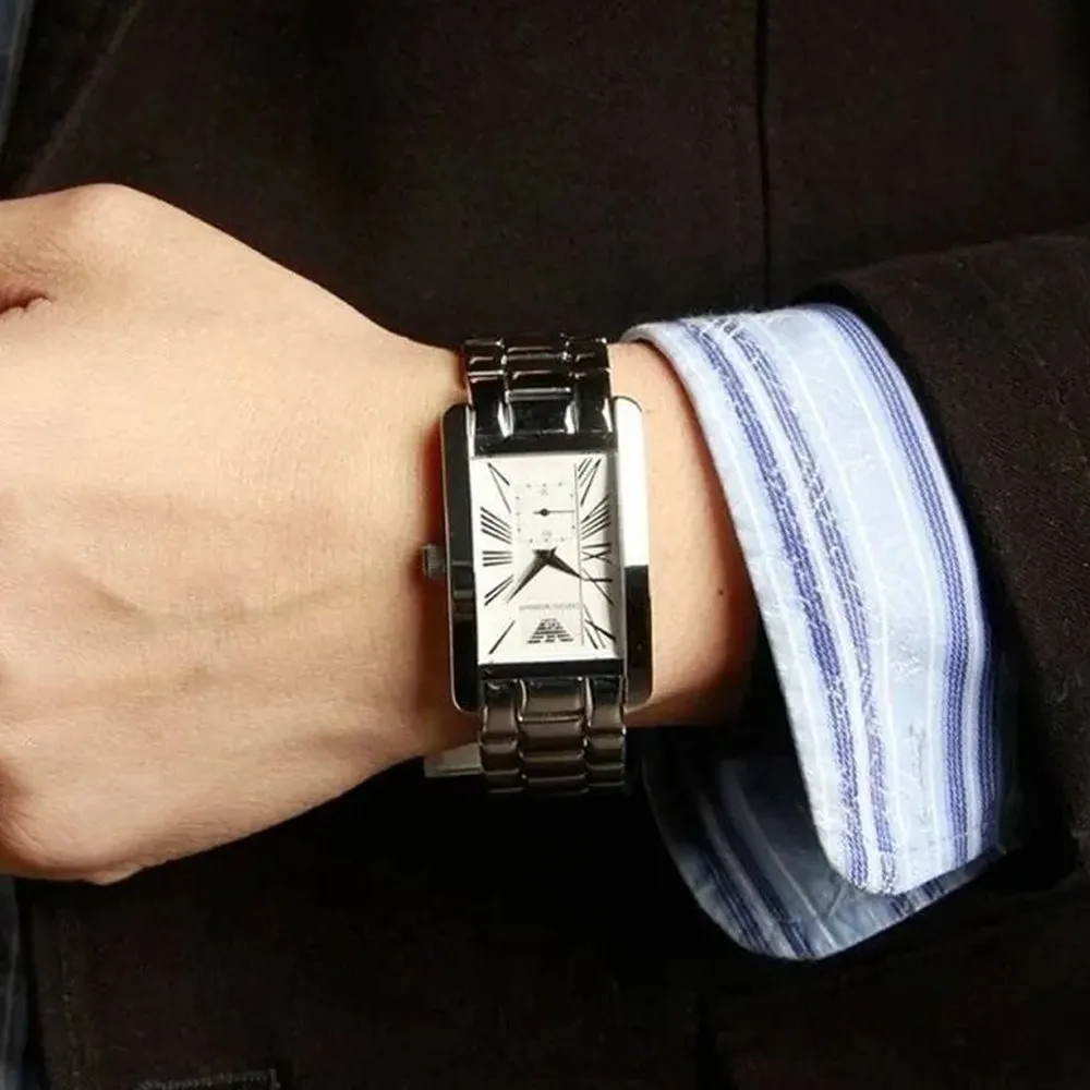 Emporio Armani AR0145 Classic White Dial Men's Watch sold by Watch & Watch product image thumbnail 4