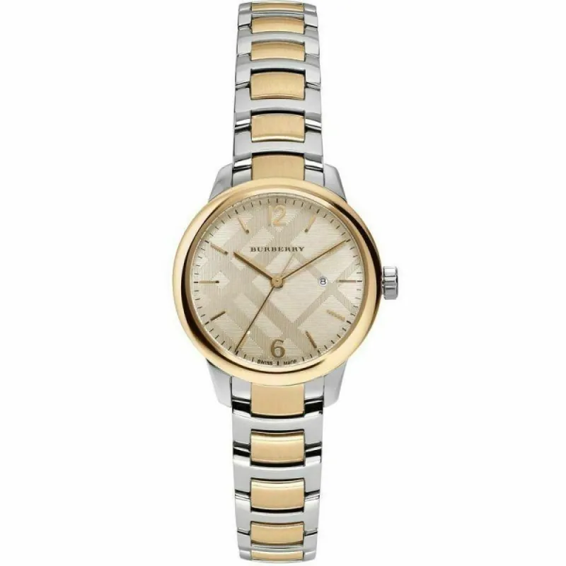 Burberry BU10118 Classic Swiss Made Two Tone Women's Watch sold by Watch & Watch