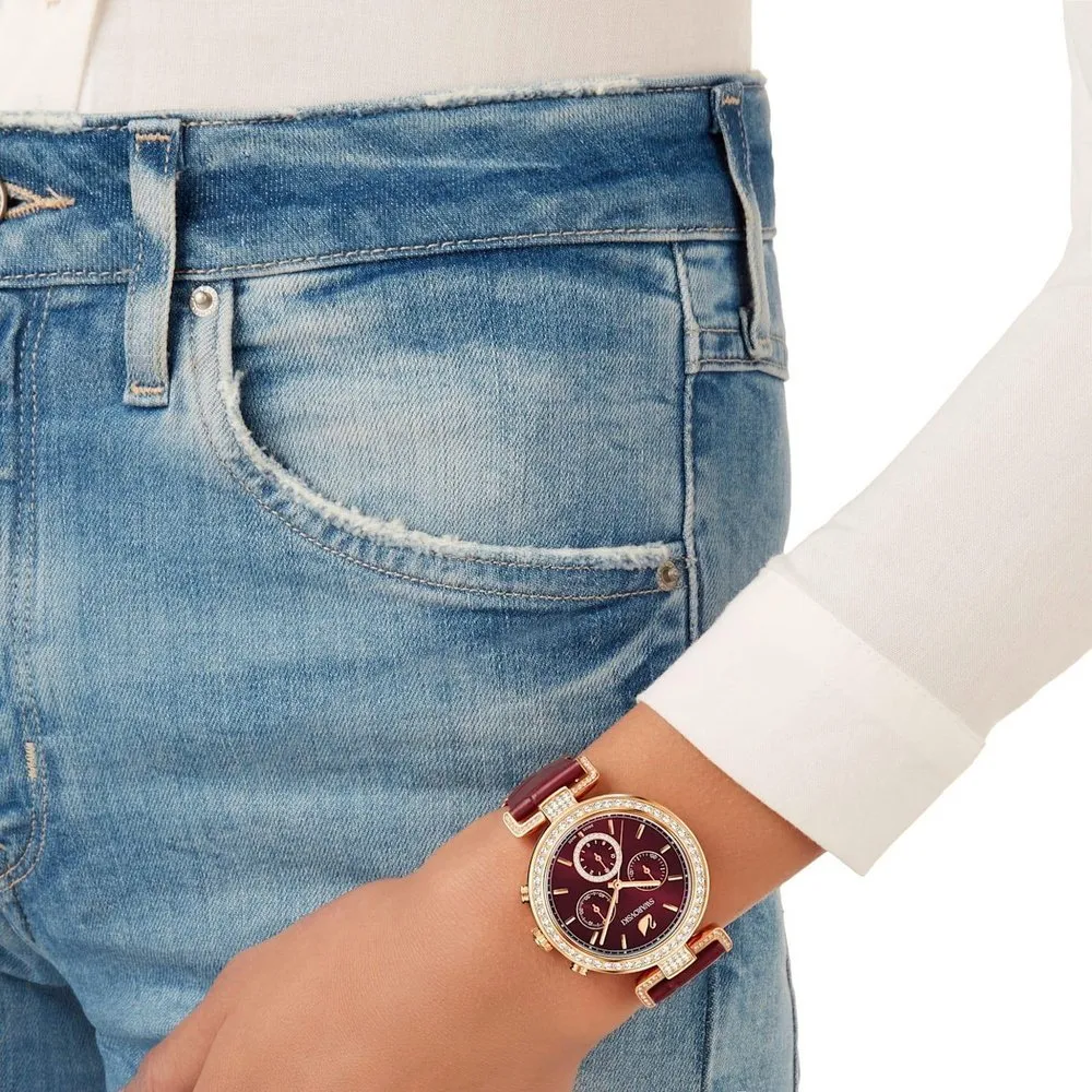 Swarovski 5416701 Era Journey Dark Red Rose-Gold Tone PVD Women's Watch sold by Watch & Watch product image thumbnail 3