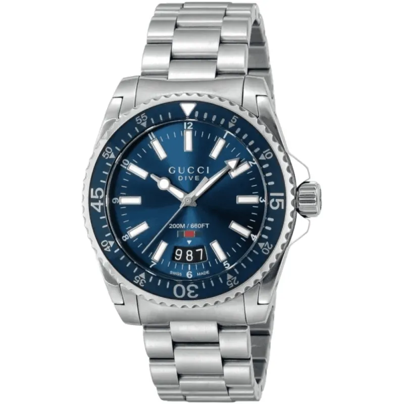 Gucci YA136311 Dive 40mm Stainless Steel Men's Watch sold by Watch & Watch
