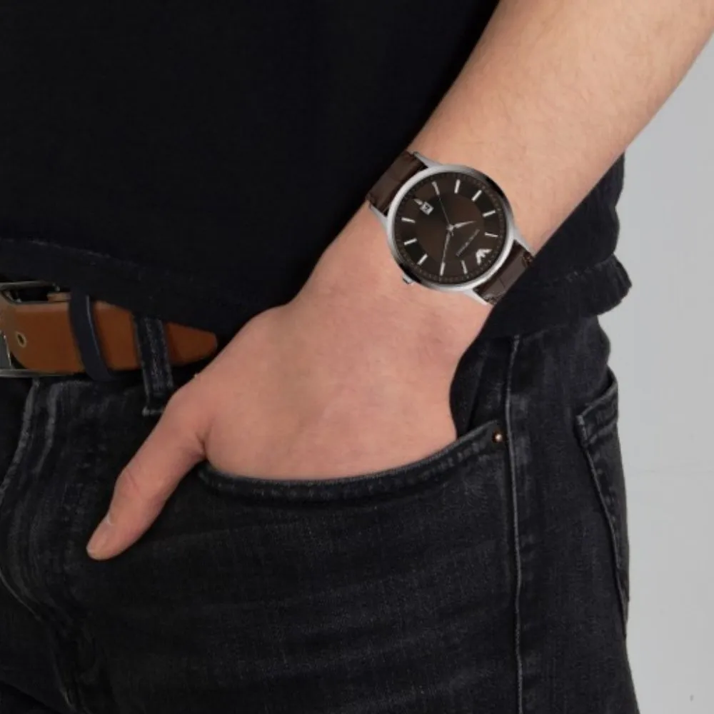 Emporio Armani AR2413 Renato Brown Men's Watch sold by Watch & Watch product image thumbnail 4