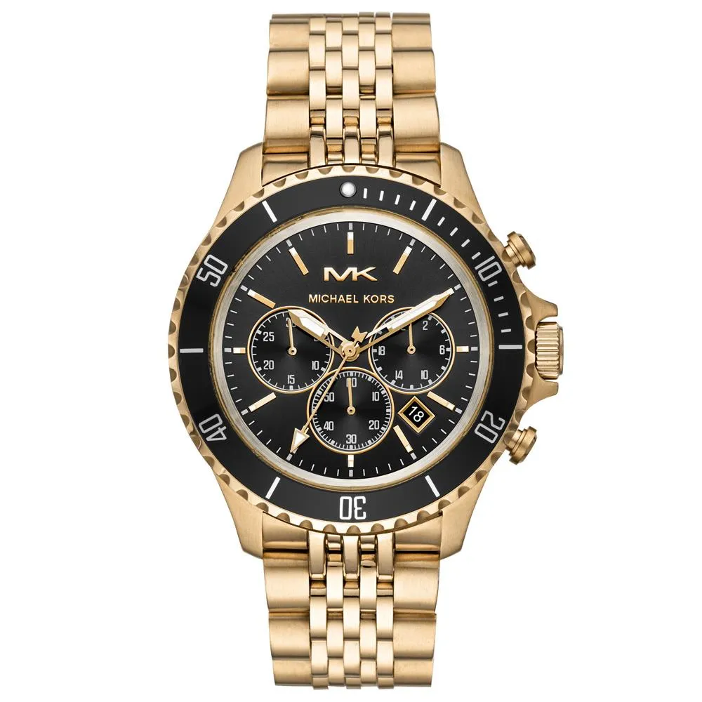Michael Kors MK8726 Black Dial Gold Tone Men's Watch sold by Watch & Watch