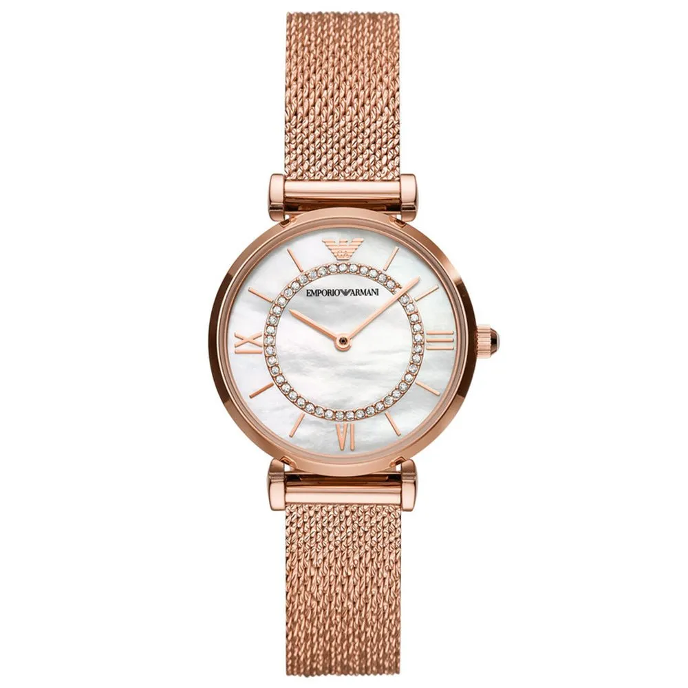 Emporio Armani AR11320 Rose Gold Gianni T-Bar Ladies Watch sold by Watch & Watch