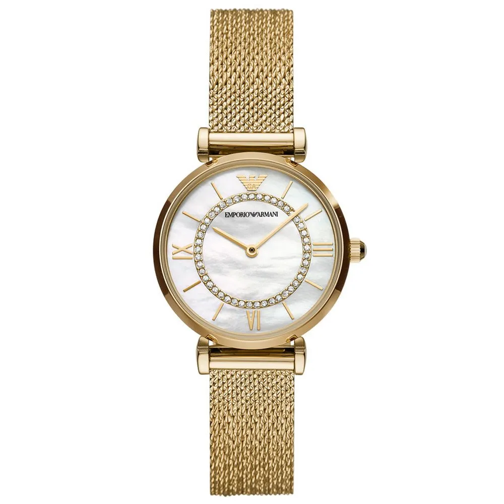 Emporio Armani AR11321 Gold Gianni T-Bar Ladies Watch sold by Watch & Watch