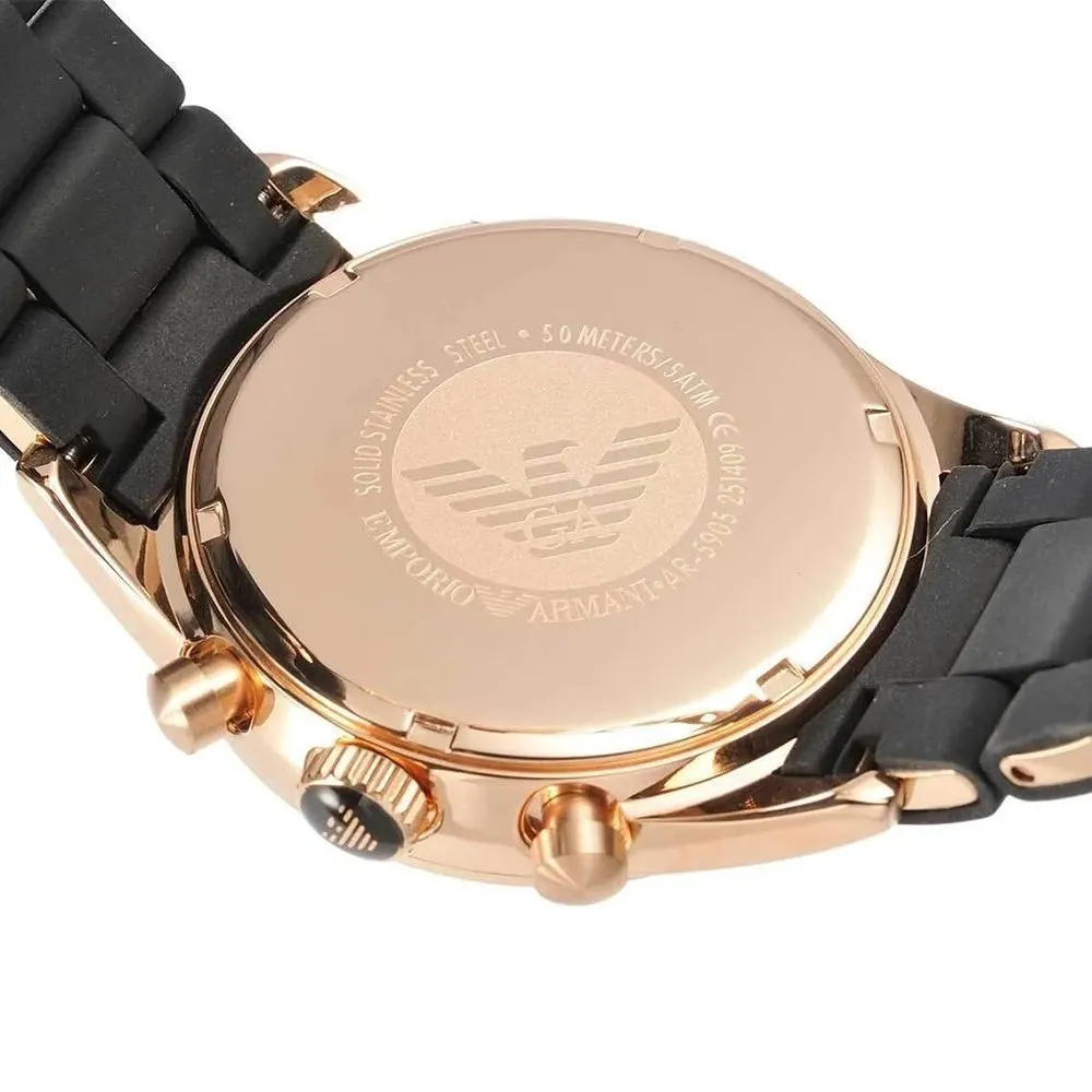Emporio Armani AR5905 Men's Sportivo Watch Rose Gold sold by Watch & Watch product image thumbnail 4