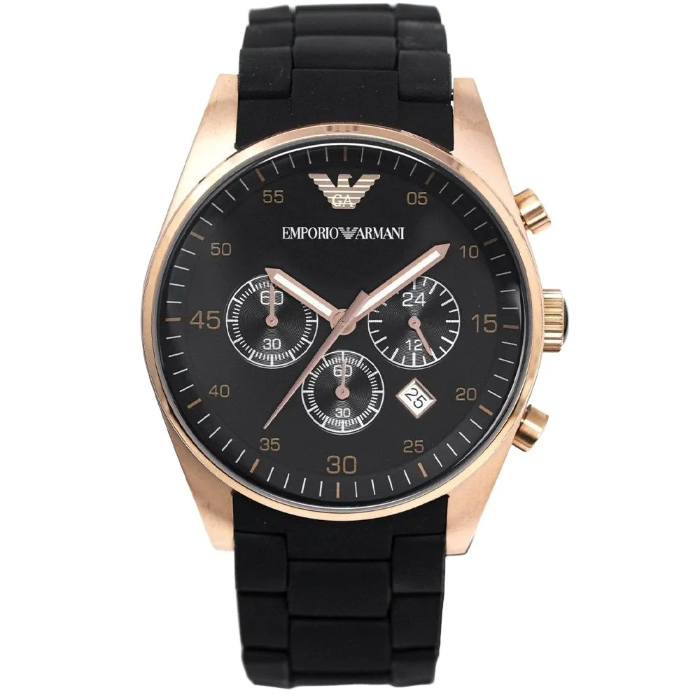 Emporio Armani AR5905 Men's Sportivo Watch Rose Gold sold by Watch & Watch