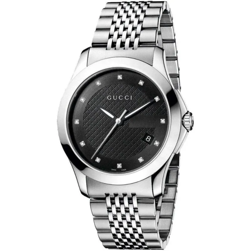 Gucci YA126405 G-Timeless Black Dial Men's Watch sold by Watch & Watch