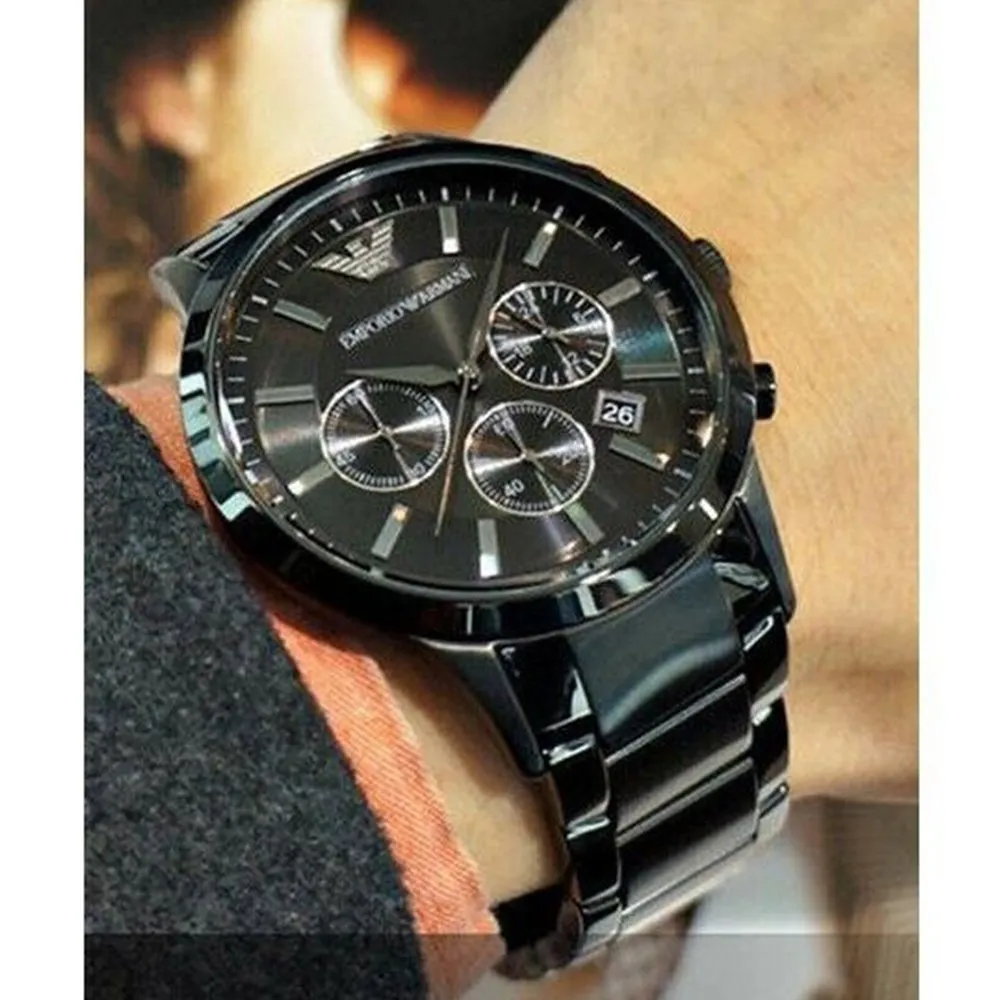 Emporio Armani AR2453 Men's Renato Watch Black sold by Watch & Watch product image thumbnail 4