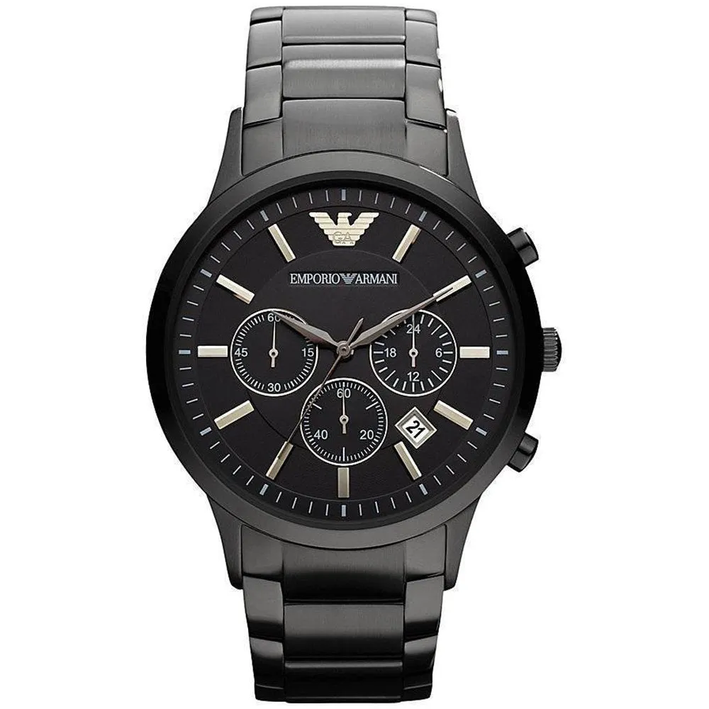 Emporio Armani AR2453 Men's Renato Watch Black sold by Watch & Watch