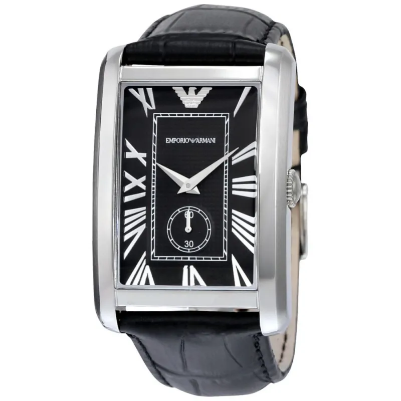 Emporio Armani AR1604 Rectangular Black Dial Men's Watch made by Emporio Armani