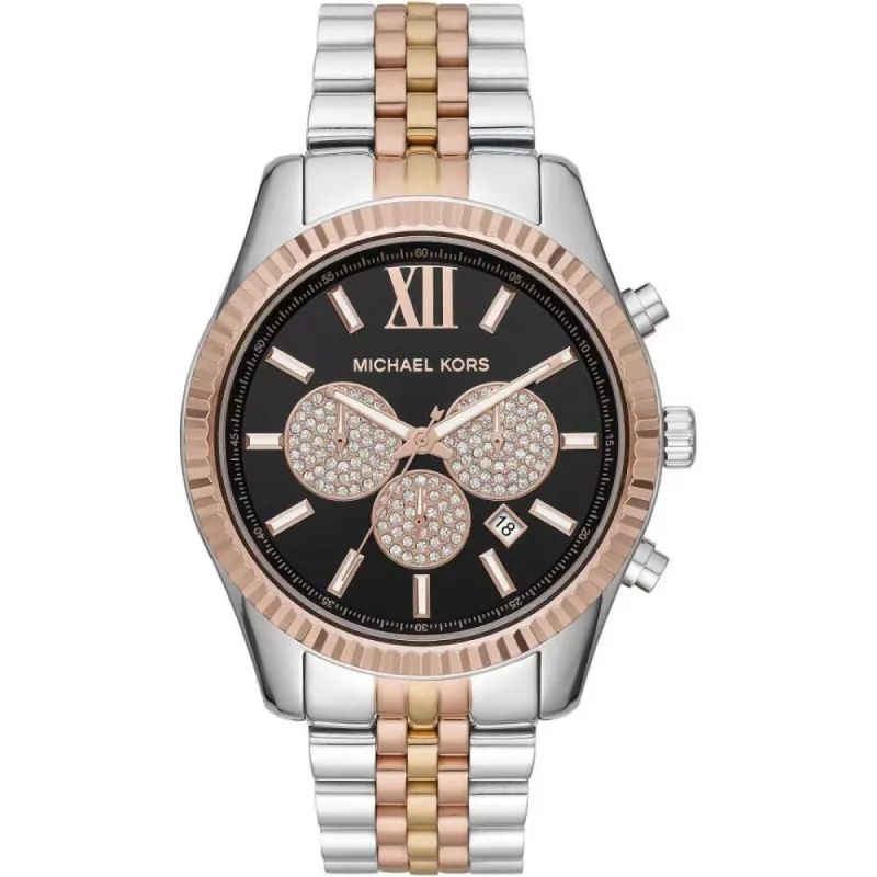 Michael Kors MK8714 Tri Tone Chronograph Men's Watch sold by Watch & Watch