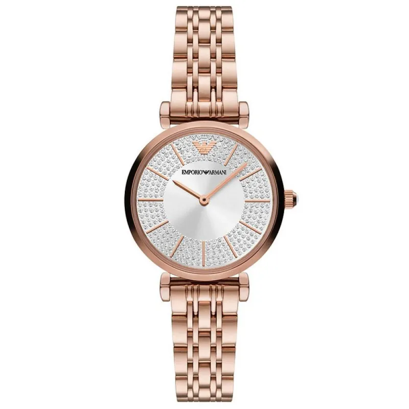 Emporio Armani AR11446 Gianni T-Bar Analog Silver Dial Women's Watch sold by Watch & Watch
