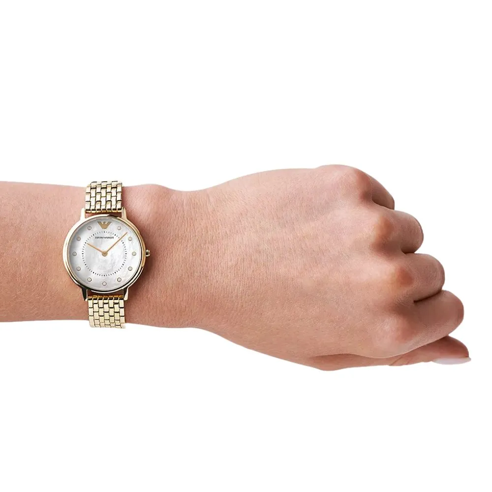 Emporio Armani AR11007 Two-Hand Gold-Tone Ladies Watch sold by Watch & Watch product image thumbnail 4