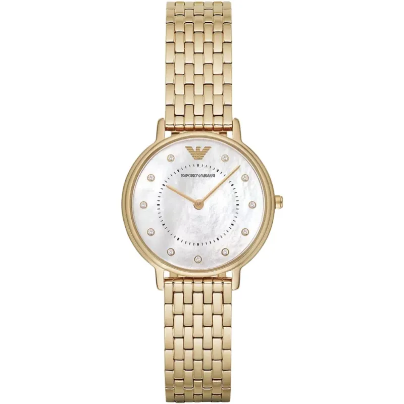 Emporio Armani AR11007 Two-Hand Gold-Tone Ladies Watch sold by Watch & Watch