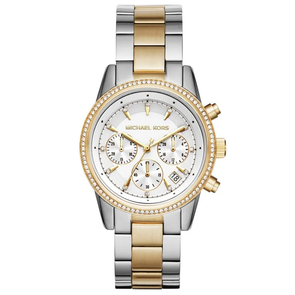 Michael Kors MK6474 Ritz Chronograph Ladies Watch sold by Watch & Watch