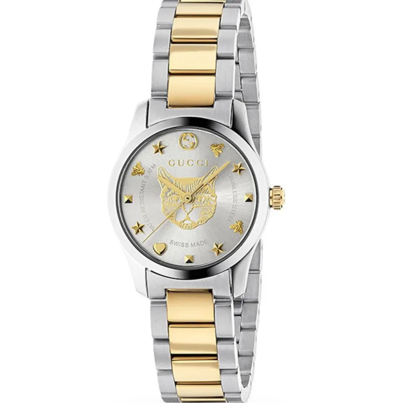 Gucci YA126596 Gold Plated Mystic Two-Tone Ladies Watch sold by Watch & Watch