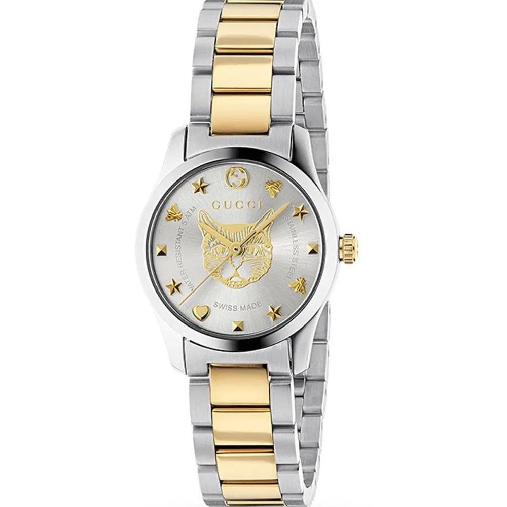 Gucci YA126596 Gold Plated Mystic Two-Tone Ladies Watch sold by Watch & Watch