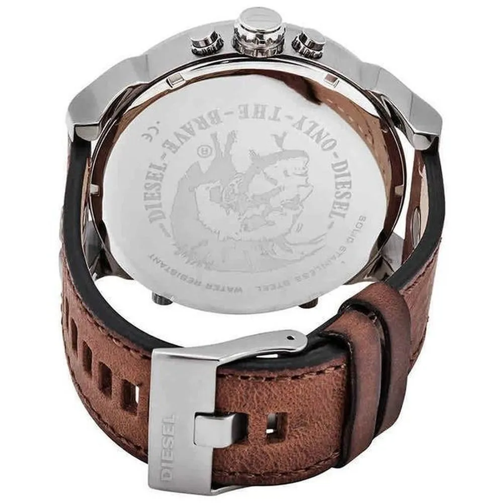 Diesel DZ7413 Mr. Daddy 2.0 Chronograph Brown Leather Men's Watch sold by Watch & Watch product image thumbnail 3
