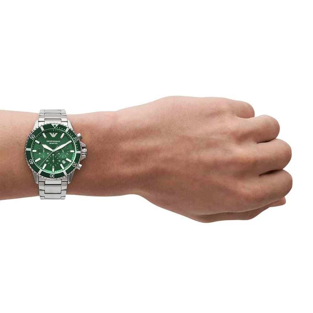 Emporio Armani AR11500 Diver Green Men’s Watch sold by Watch & Watch product image thumbnail 4
