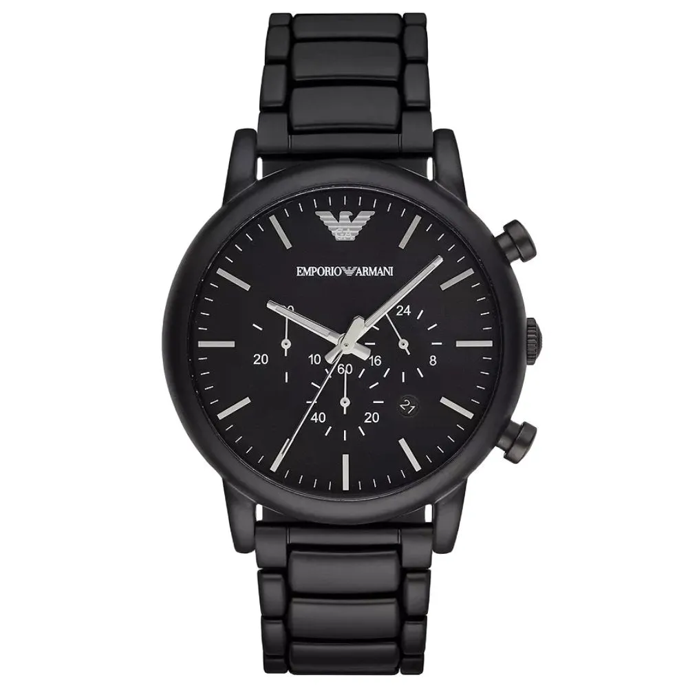 Emporio Armani AR1895 Luigi Black Chronograph Men's Watch sold by Watch & Watch