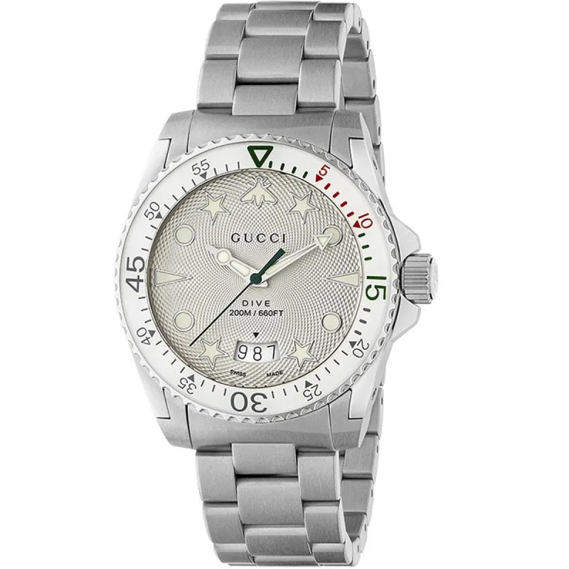 Gucci YA136336 Unisex Dive Stainless Steel Watch sold by Watch & Watch