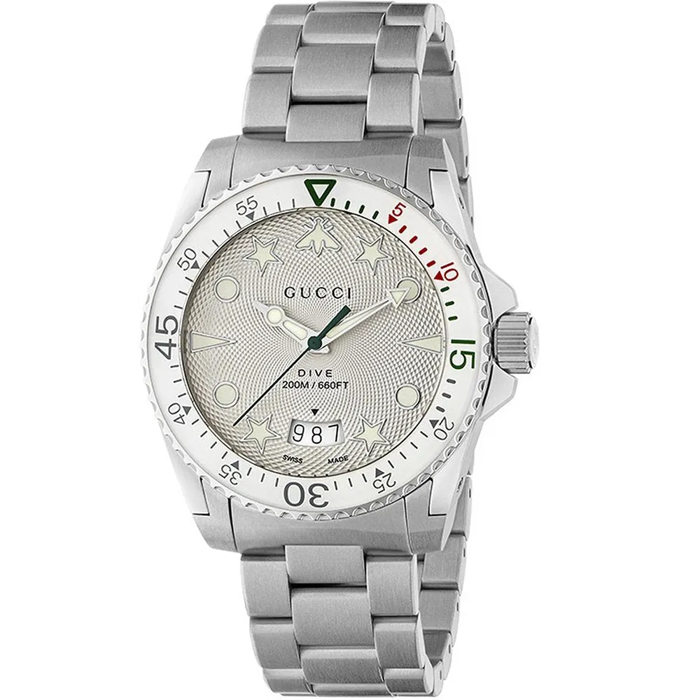 Gucci YA136336 Unisex Dive Stainless Steel Watch sold by Watch & Watch