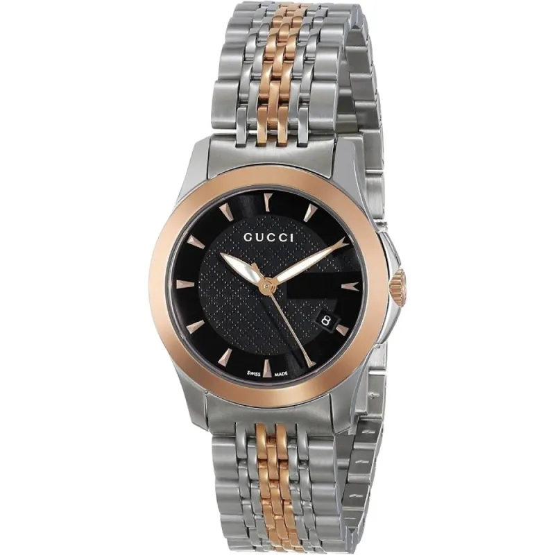 Gucci YA126512 G-Timeless Two-Tone Ladies Watch sold by Watch & Watch