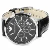 Emporio Armani AR2447 Men's Renato Chronograph Watch Black sold by Watch & Watch