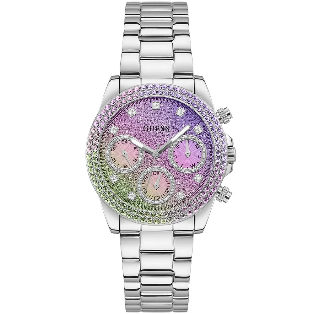 Guess GW0483L1 Sol Rainbow Glitter Dial Ladies Watch sold by Watch & Watch