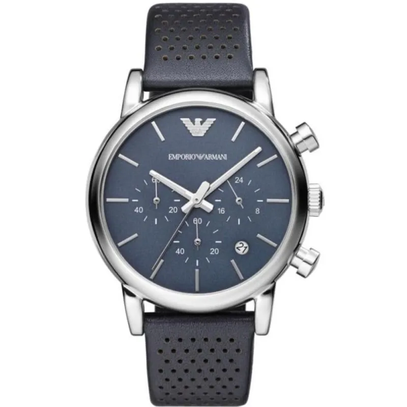 Emporio Armani AR1736 Blue Chronograph Men's Watch sold by Watch & Watch