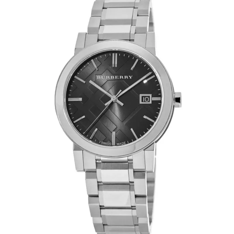 Burberry BU9001 Black Dial Stainless Steel Unisex Watch sold by Watch & Watch