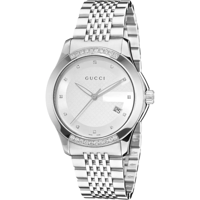 Gucci YA126407 G-Timeless Silver Dial Men's Watch sold by Watch & Watch