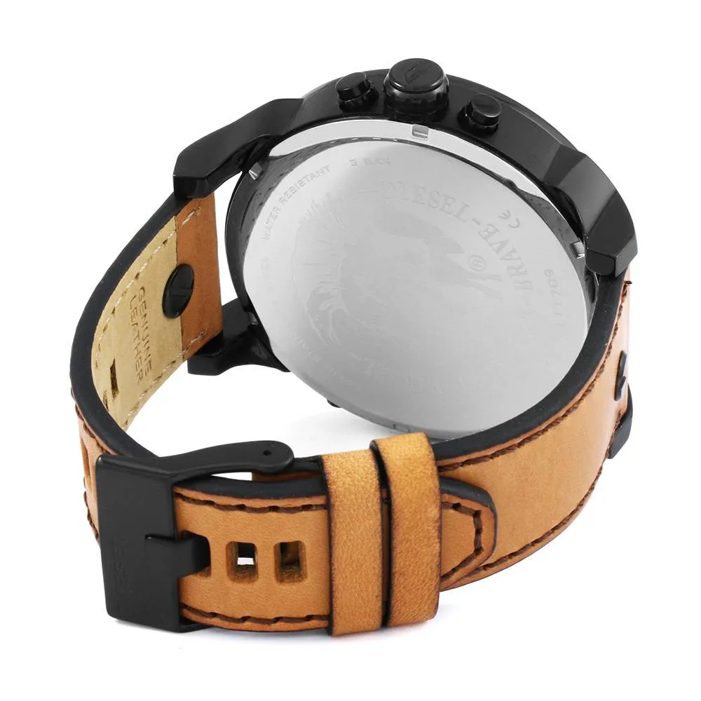 Diesel DZ7406 Mr. Daddy 2.0 Chronograph Brown Leather Men's Watch sold by Watch & Watch product image thumbnail 3