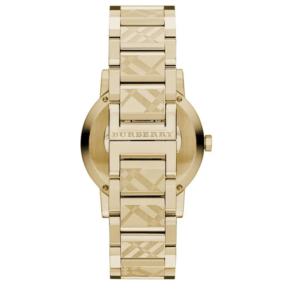 Burberry BU9038 The City Engraved Checked Gold Unisex Watch sold by Watch & Watch product image thumbnail 2