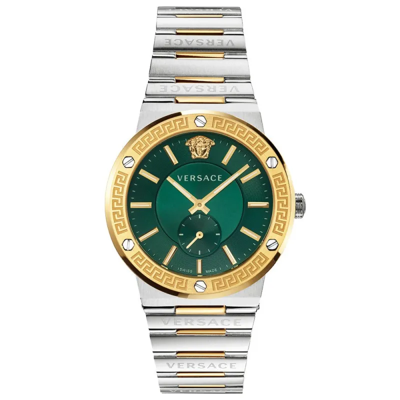 Versace VEVI00420 Men's Watch Greca Two-Tone Green Dial sold by Watch & Watch